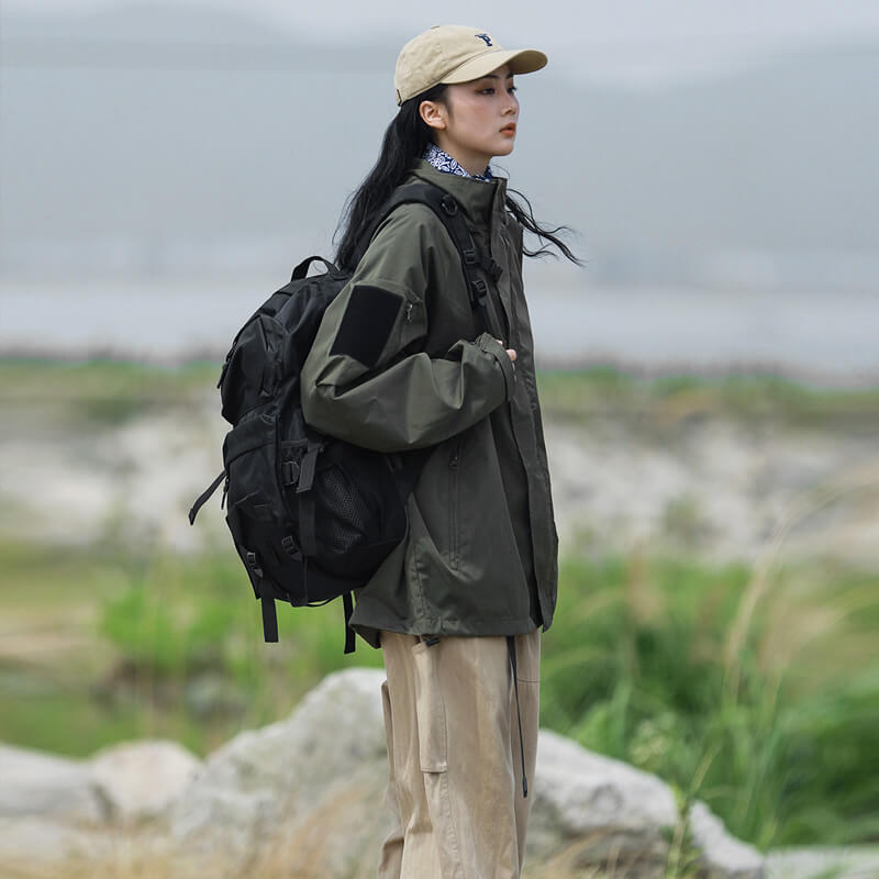 Drune | Damen Übergröße Wasserfest Jacke