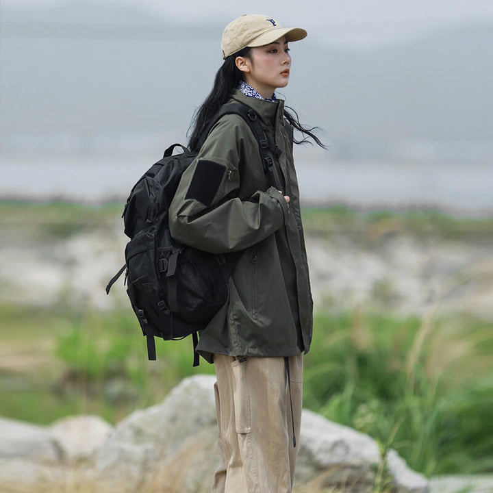 Drune | Damen Übergröße Wasserfest Jacke