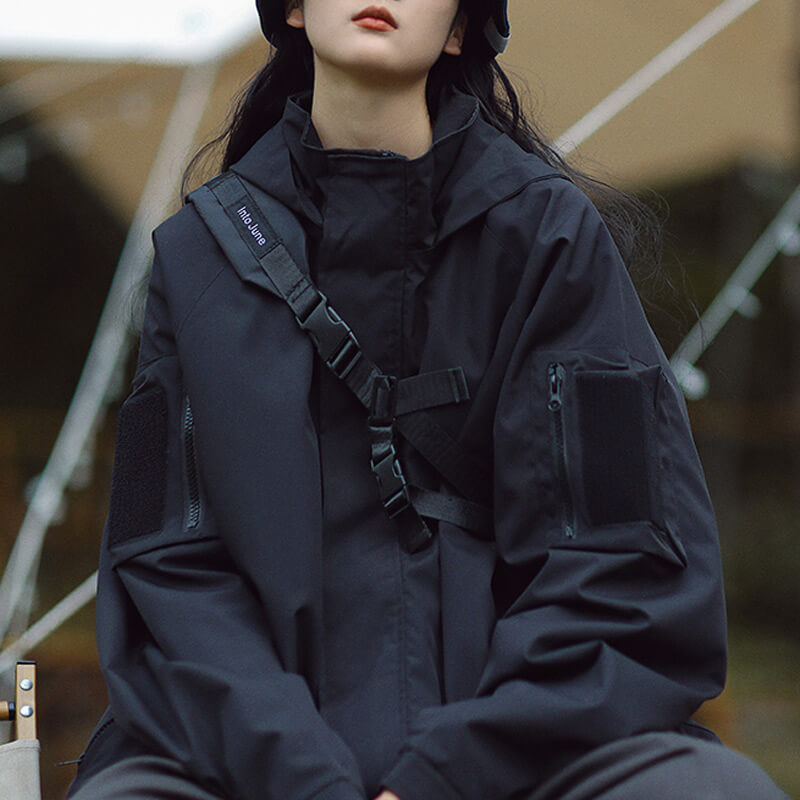 Drune | Damen Übergröße Wasserfest Jacke