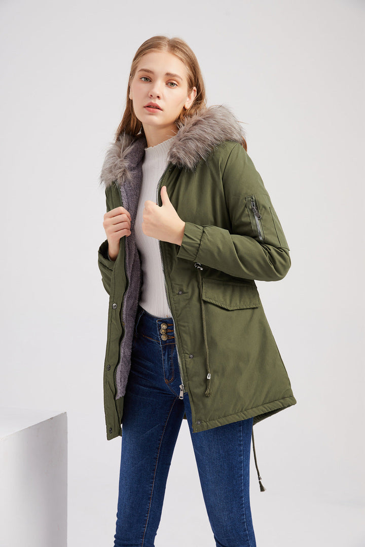 Drune | Damen-Parka mit Kapuze und modernem Design