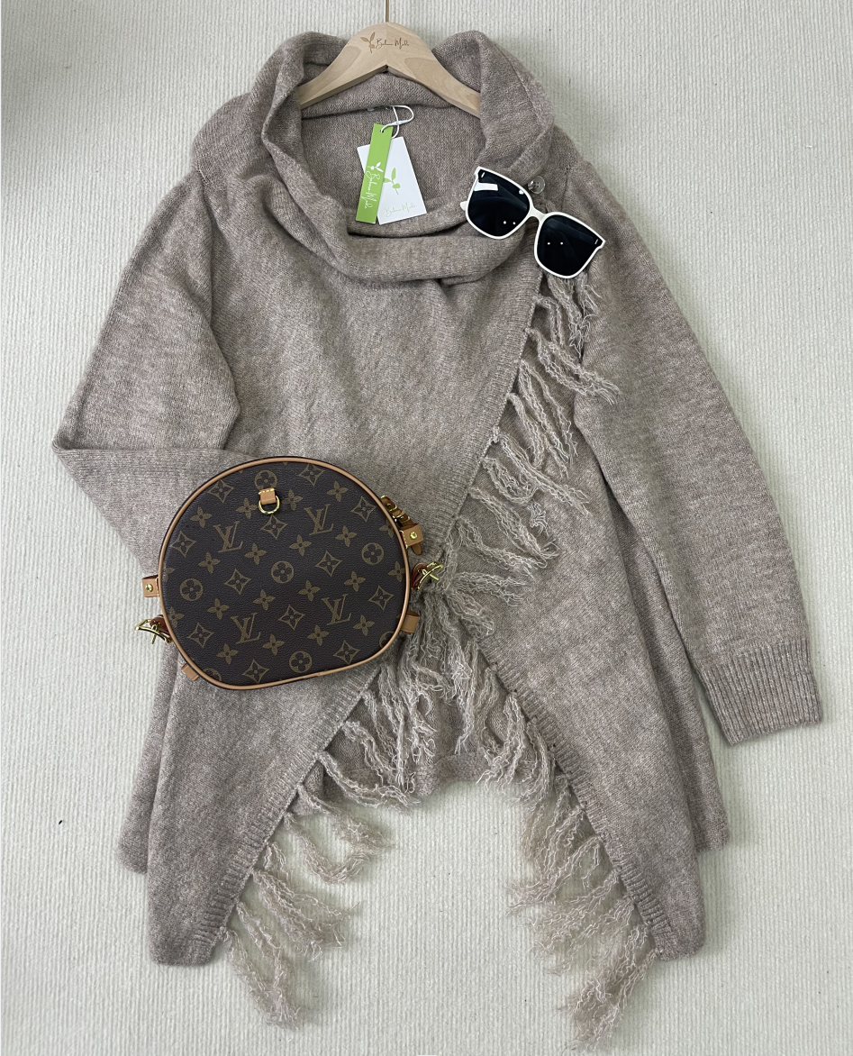 Drune | Pullover mit Fransen und V-Ausschnitt