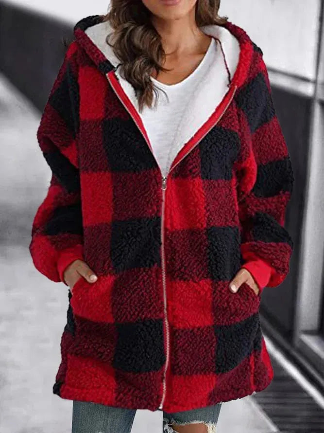 Drune - Fleecejacke mit Kapuze für Damen
