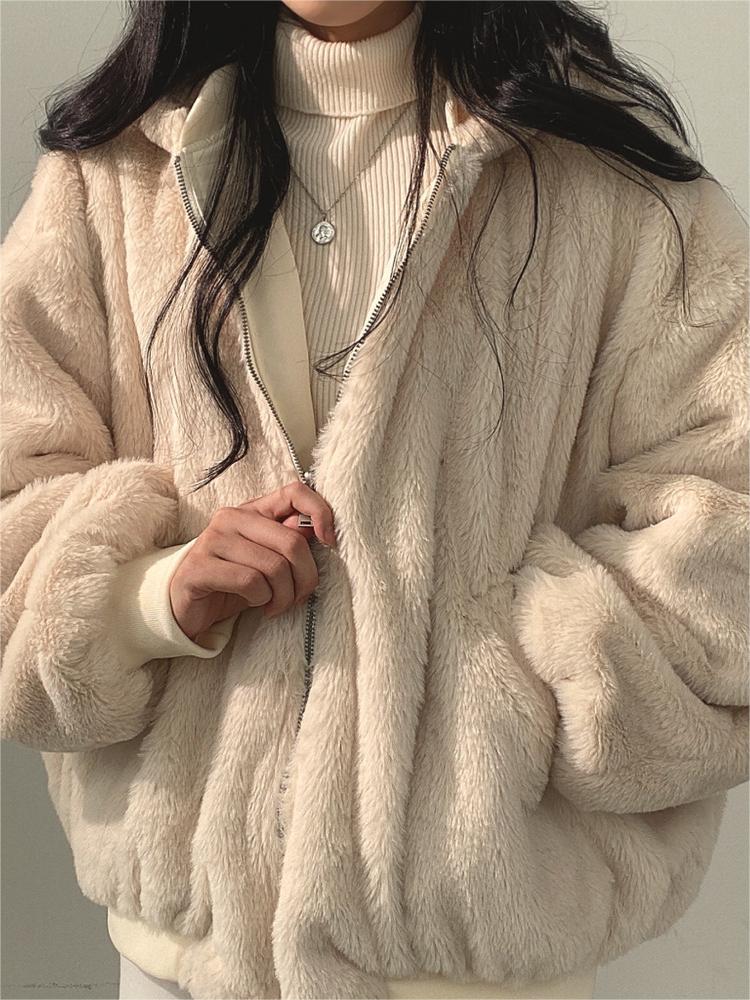 Drune | Oversize Schwarze Fleecejacke mit Kapuze