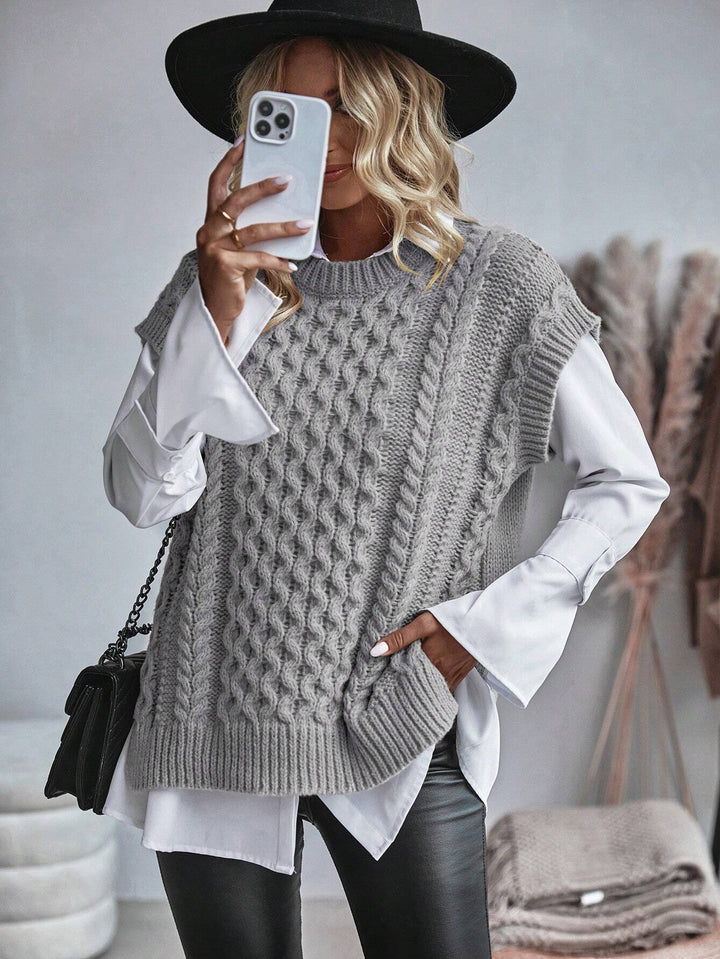 Drune | Bequemes Damen Strickgilet mit Lockerer Passform