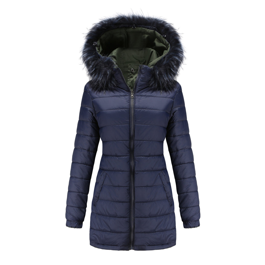 Drune | Damen Winter Steppmantel Wende-Parka aus Baumwolle