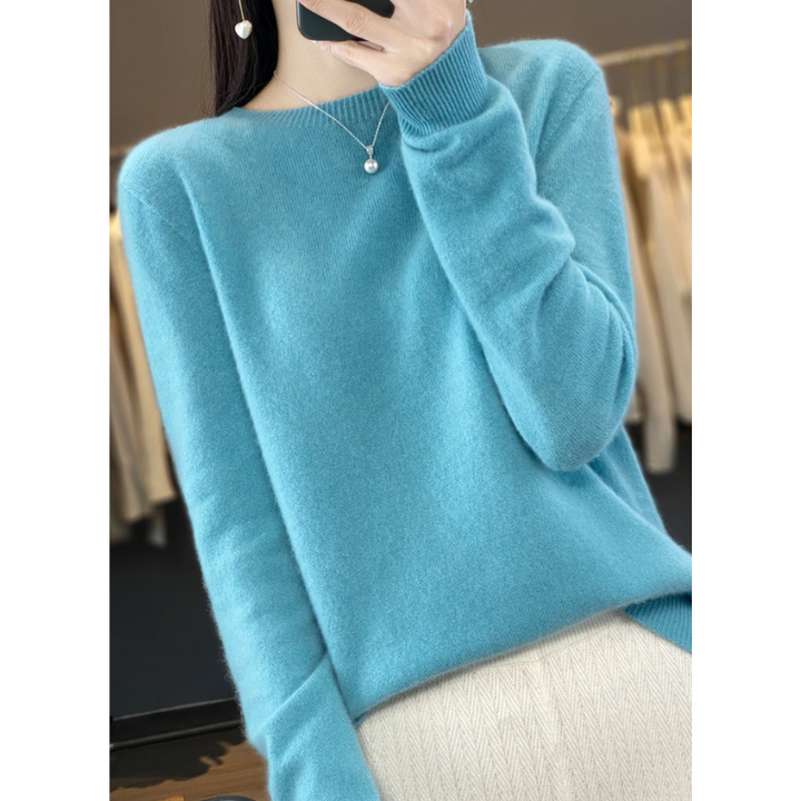 Drune | Cashmere Pullover Damen Stilvoller Rundhals, Weich & Komfortabel