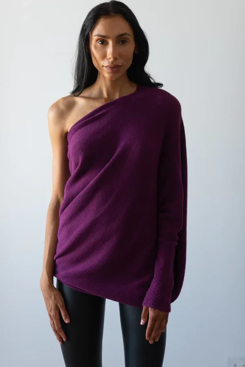 Drune | Asymmetrisch drapierter Pullover
