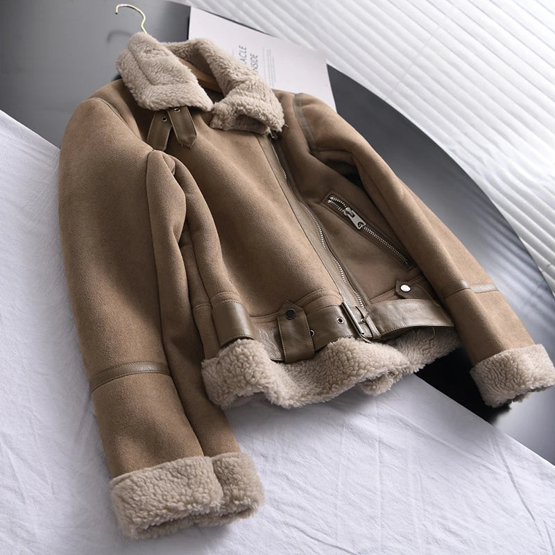 Drune | Wildleder Winterjacke - Warm & Stilvoll