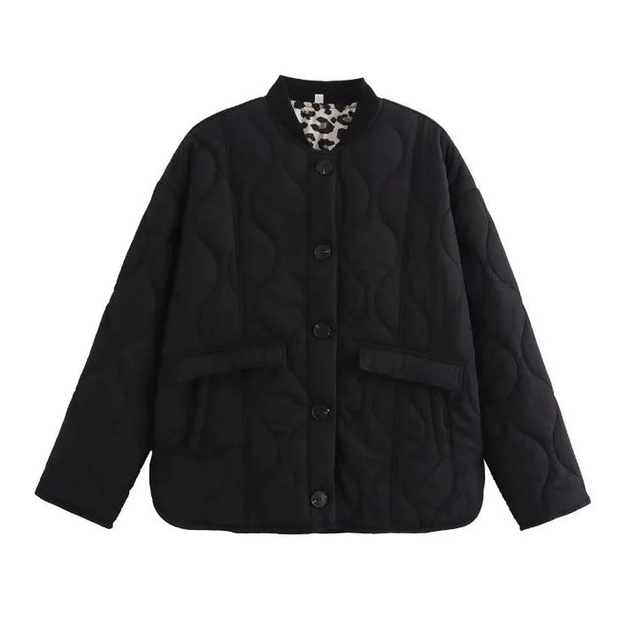 Drune | Mit Leopardenfutter gep padded Jacke für Damen