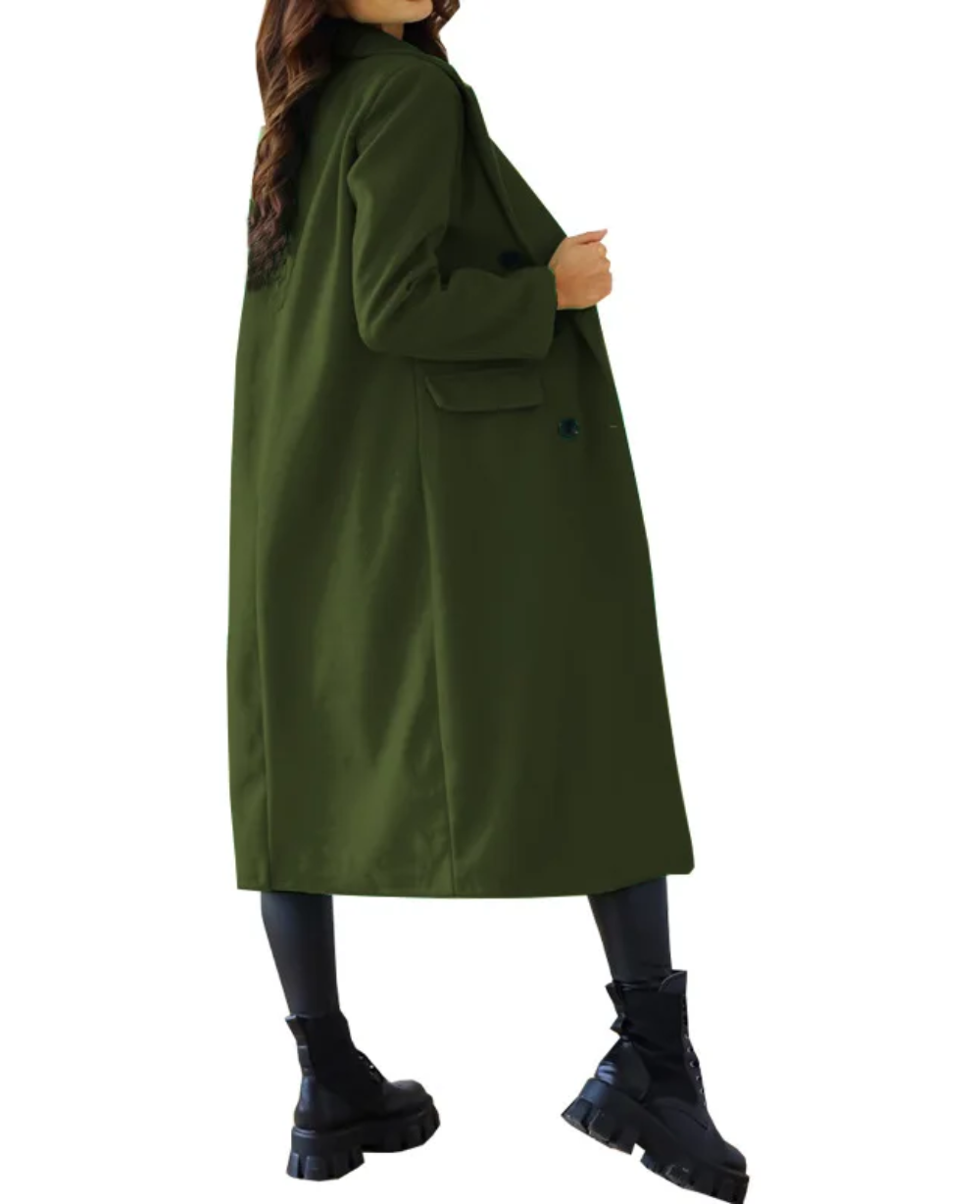 Drune | Lange Elegante Taillierte Trenchcoat Für Damen | Perfekt Für Herbst Und Winter