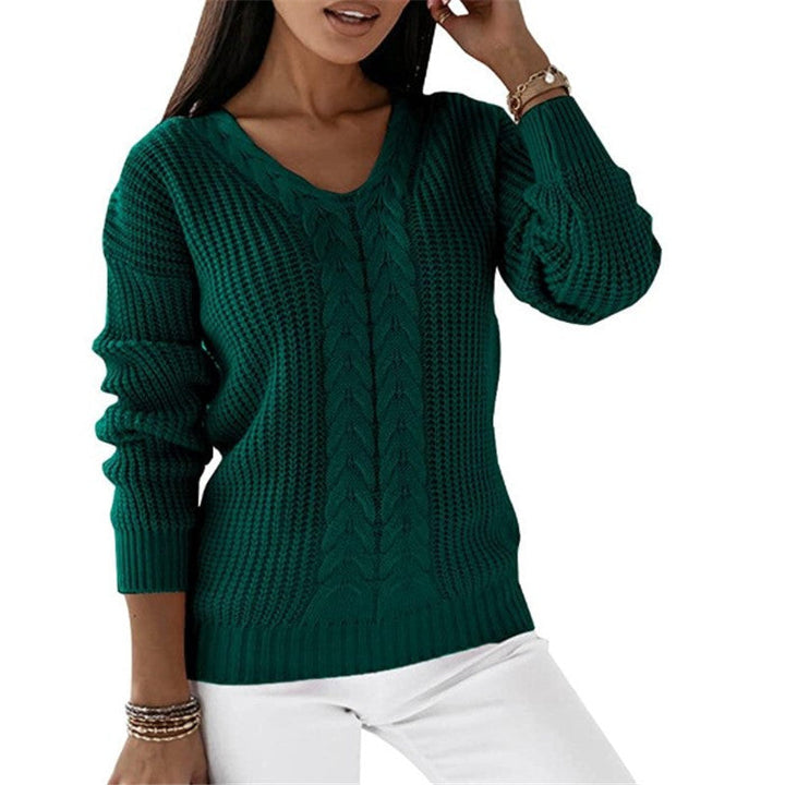 Drune | Strickpullover mit V-ausschnitt Weiche Acryl Klassisch und Komfortabel