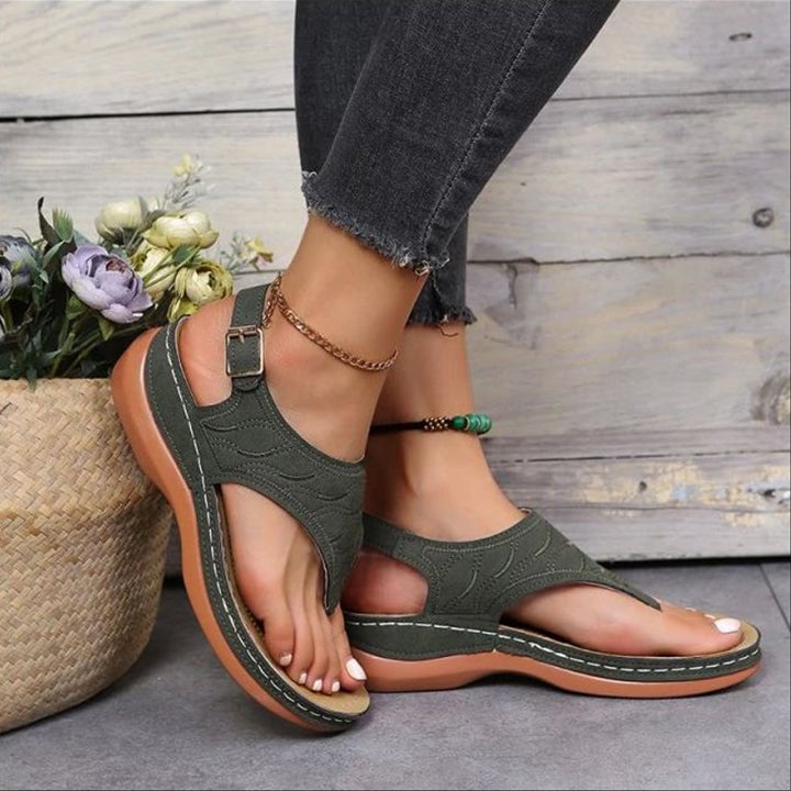 Drune | Orthopädische Soman-Strandflip-Flops für Komfort