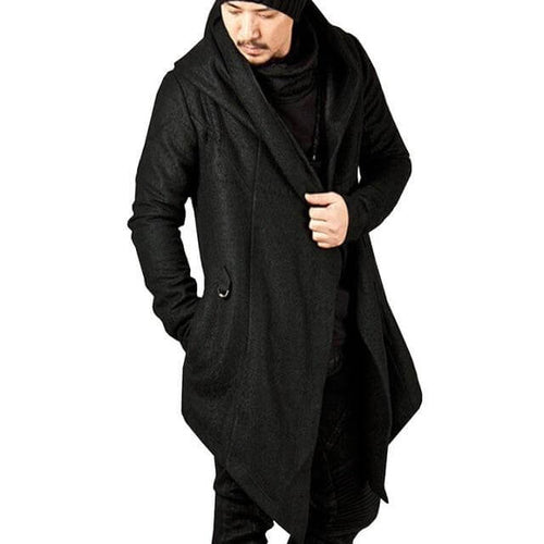 Drune | Herren Kapuzenjacke mit unregelmäßigem Saum