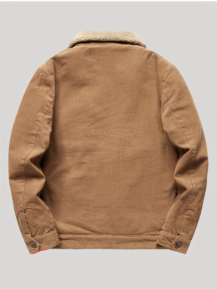 Drune | Fleece-Knopf Outdoorjacke Leicht Mit Brusttasche Für Herren - Perfekt für Outdoor-Aktivitäten