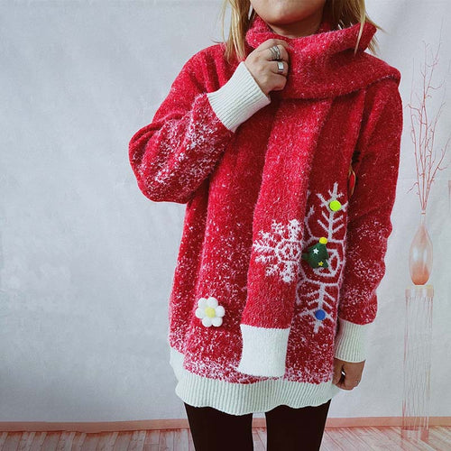 Drune | Teile Satz Pullover und Weihnachts Schal