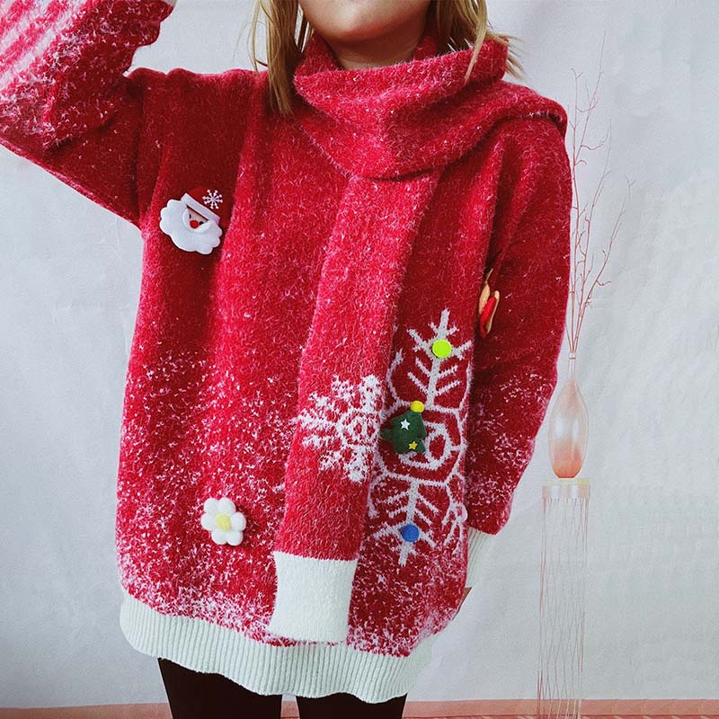 Drune | Teile Satz Pullover und Weihnachts Schal