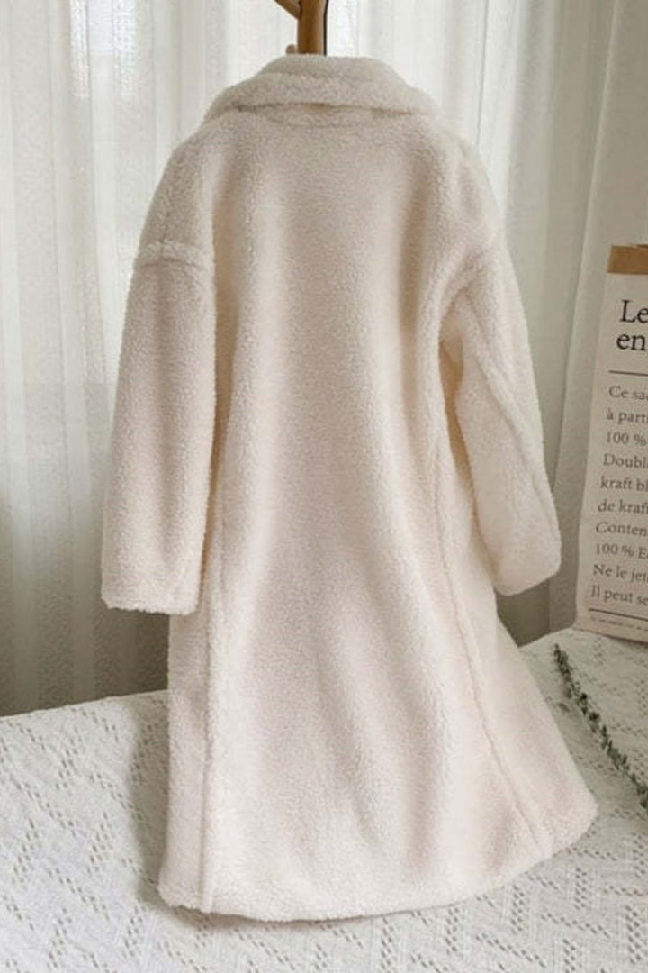 Drune | Lässiger Unifarbener Cardigan mit Umlegekragen Outerwear