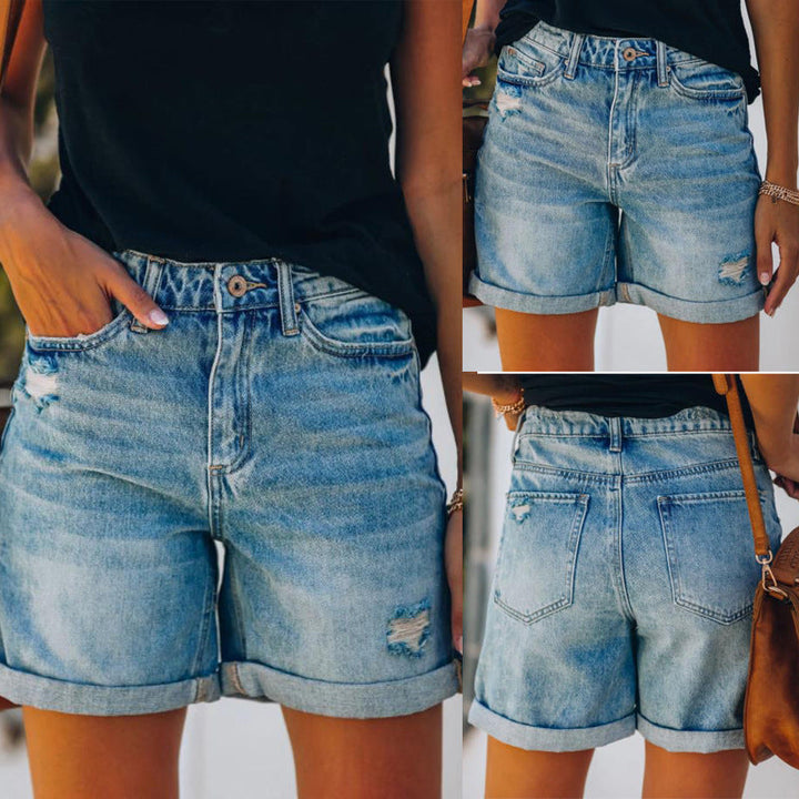 Damen Jeans-Shorts mit moderner und lässiger Passform Drune