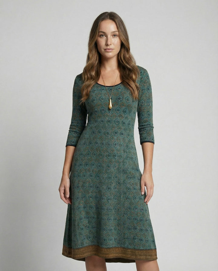 Boho Elegantes Midikleid Damen | Drune