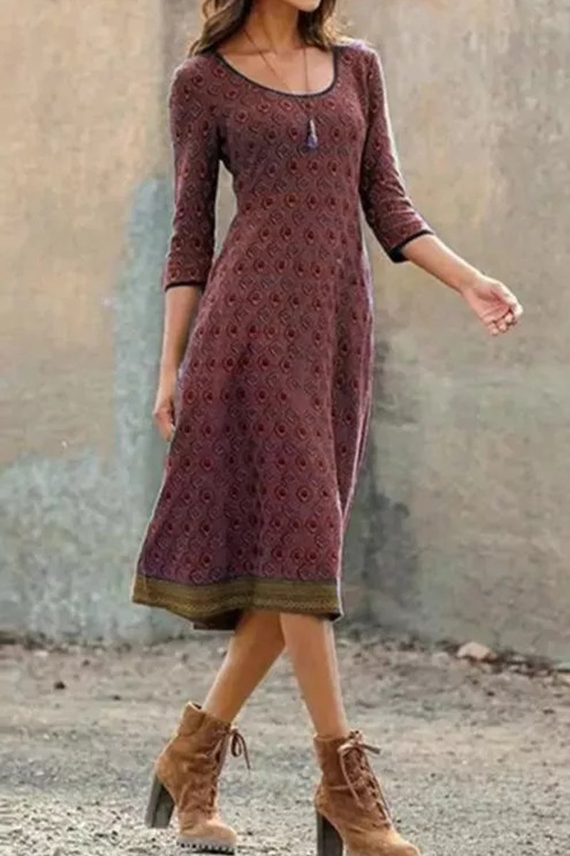 Drune | Boho Chic Midi Kleid