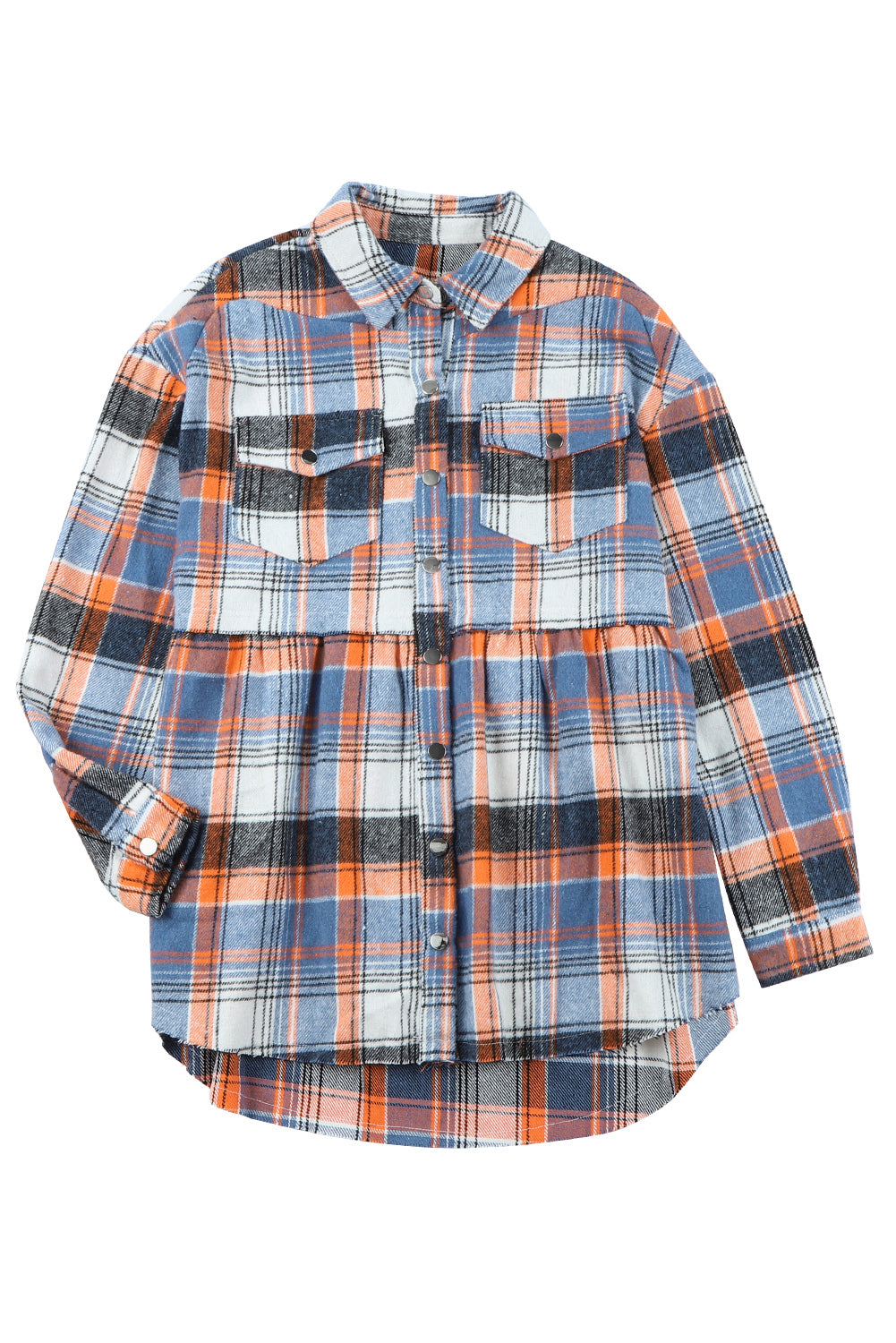 Drune | Checkered Shirt With A-cut Cotton Blend Ideal for Everyday Look