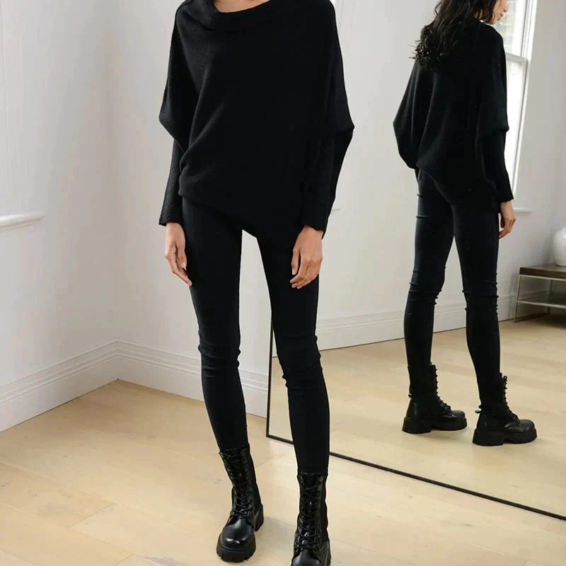 Drune | Asymmetrisch drapierter Pullover