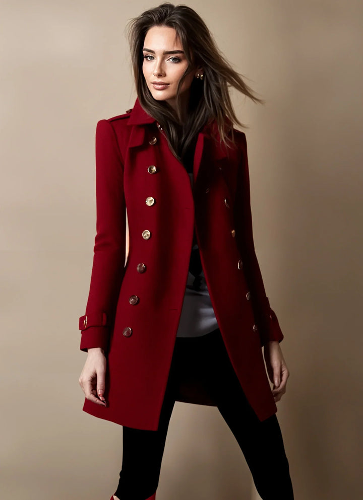 Drune | Eleganter Trenchcoat Damen Winterjacke