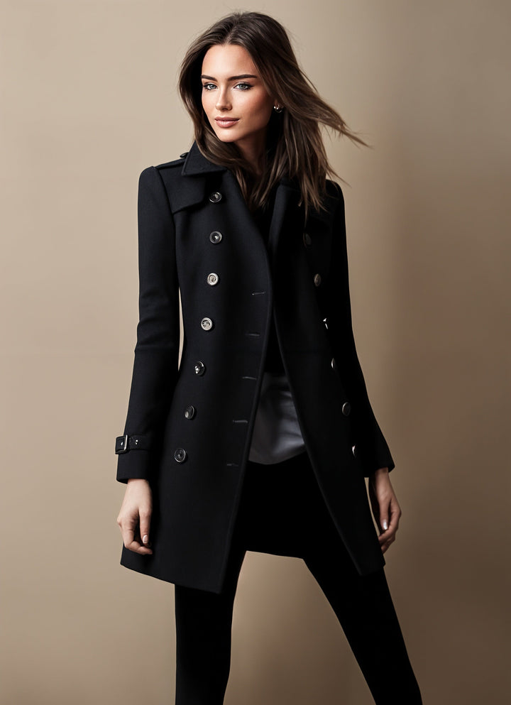 Drune | Doppelreihiger Trenchcoat