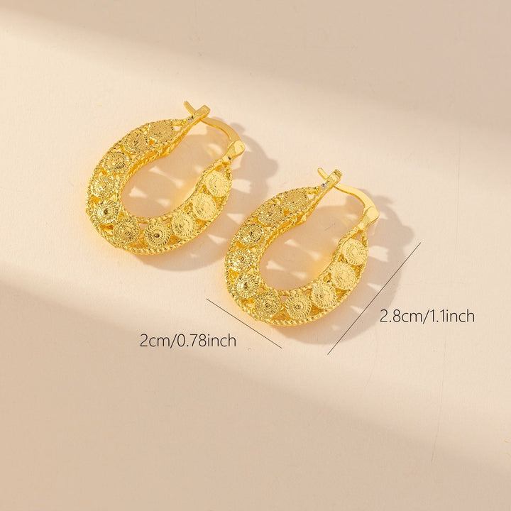 Drune | 14Kt Gold Einzigartige Gold Filigrane Chunky Creolen