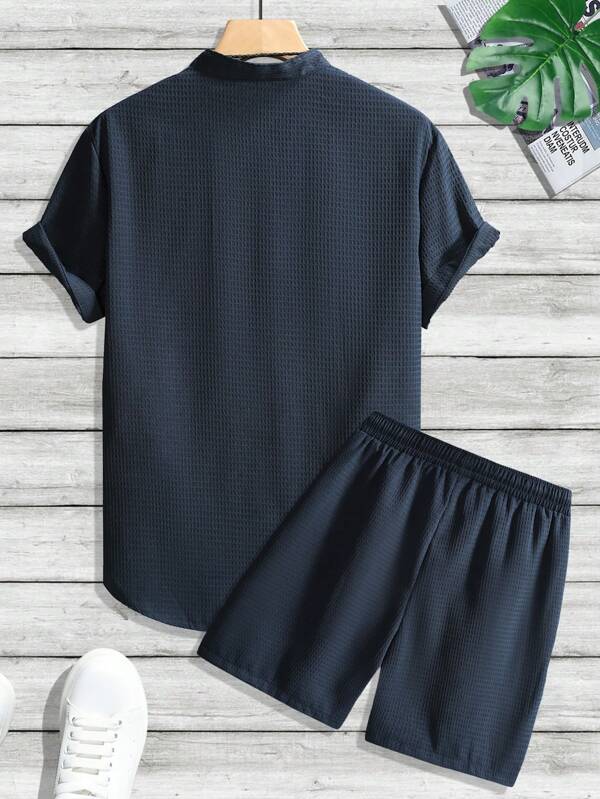 Drune | Ärmelshirt Und Shorts Satz Für Männer