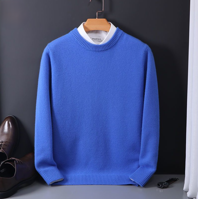 Drune | Strickpullover Wollmischung Klassisch, Warm