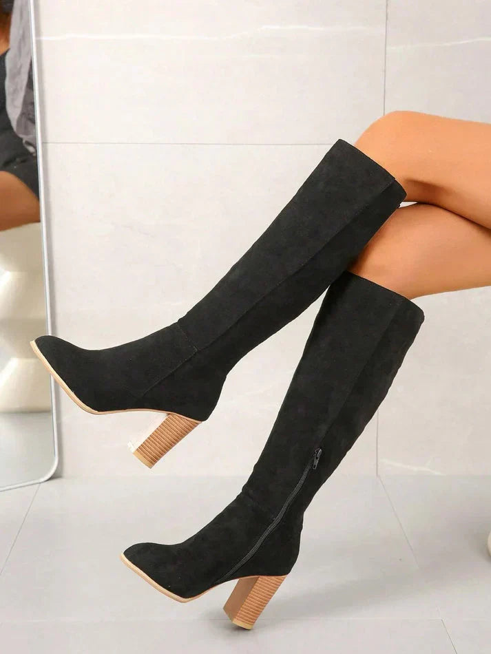 Drune | Wild Kniehohe Stiefel mit Absatz
