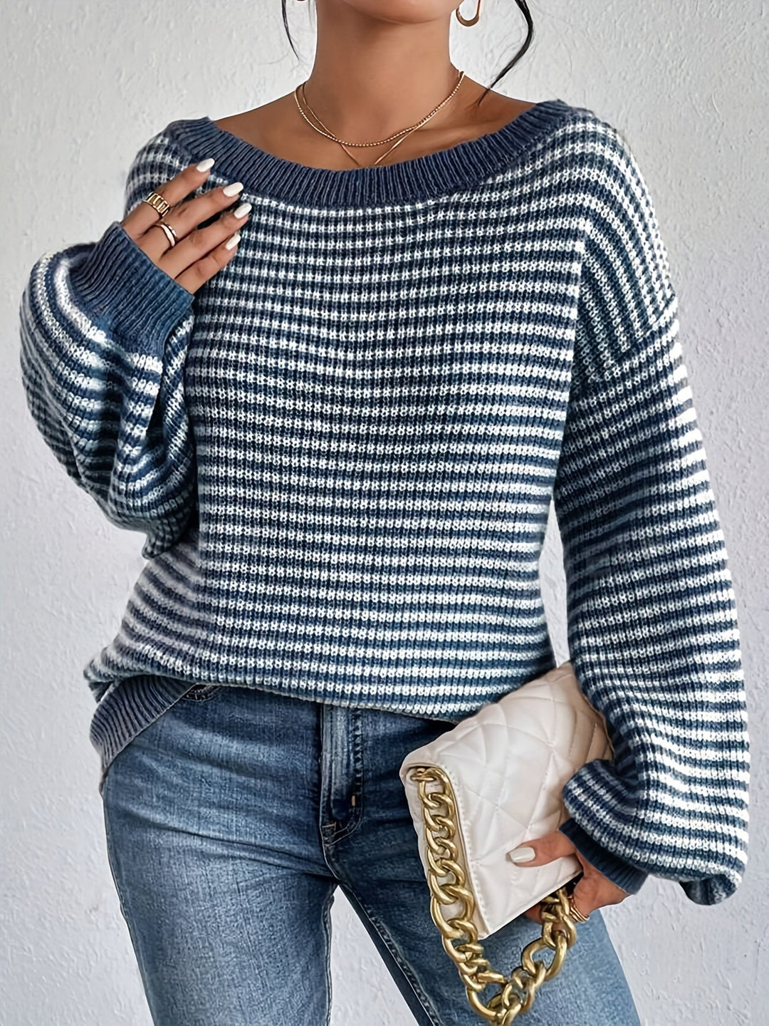 Drune | Gestreifter Pullover Lässig und Stilvoll Weicher Komfort