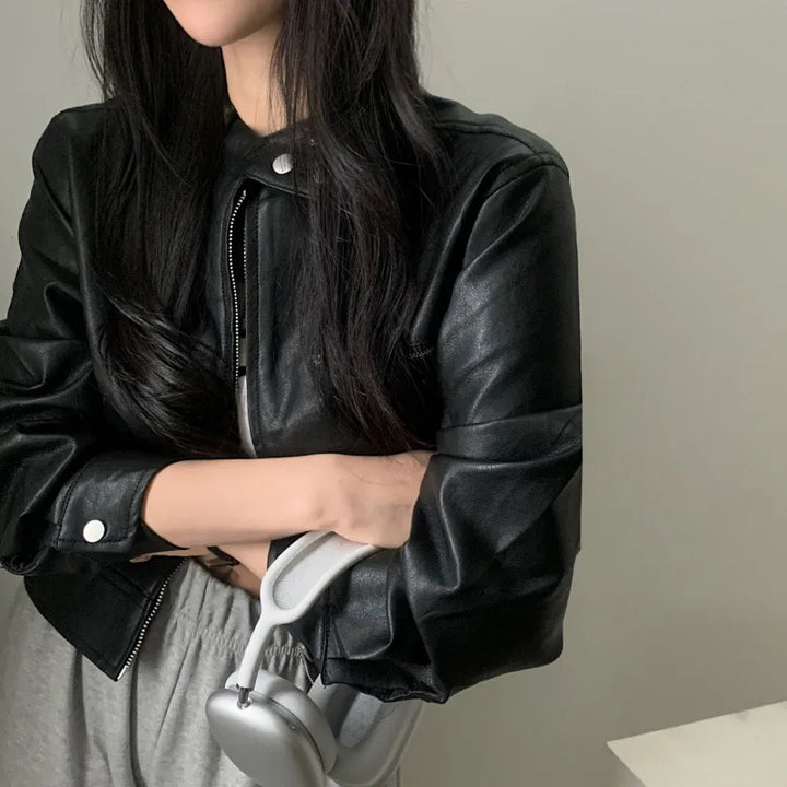 Drune | Retro-Reißverschlussjacke mit hohem Kragen