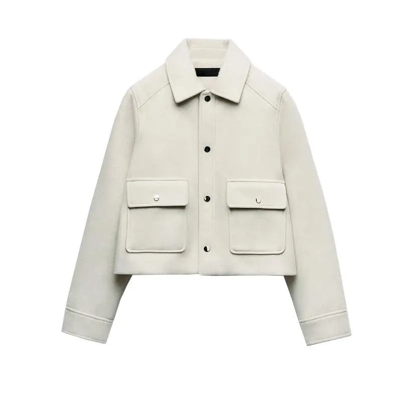 Drune | Freizeit-Autumn-Jacke für Frauen mit Klappe und Taschen Heidi