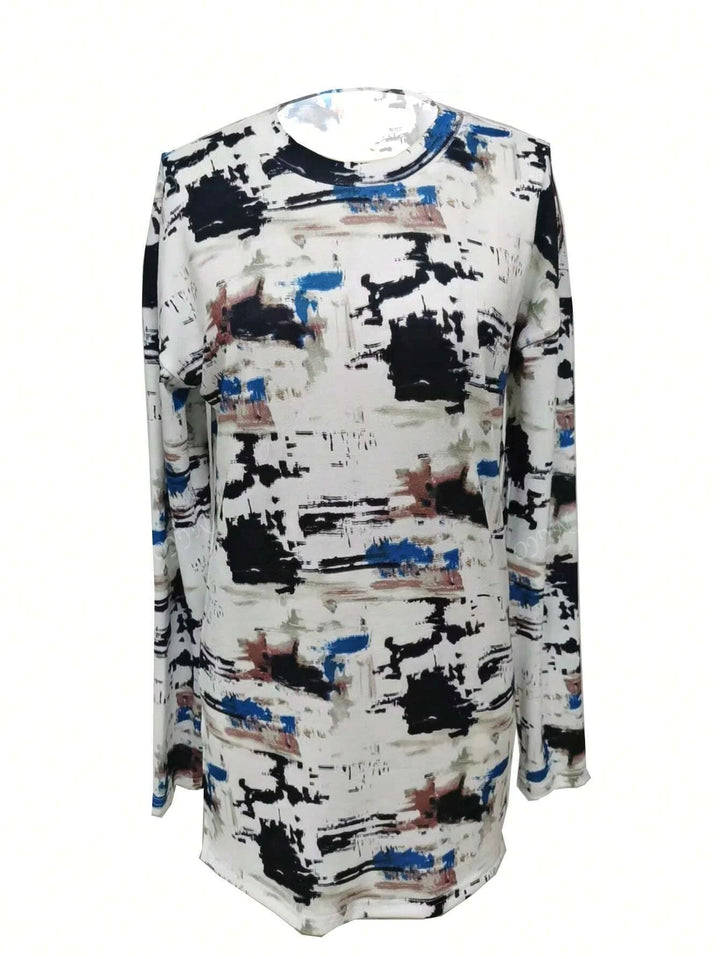 Drune | Damen Digitaldruck Langarm-T-Shirt