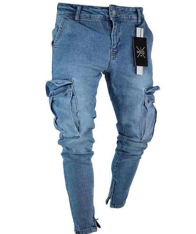 Drune | Herren Denim Cargo-Hose