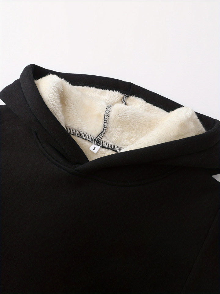 Drune | Hoodie mit Herz-Print - Gefütterter Damen-Sweater für Herbst & Winter