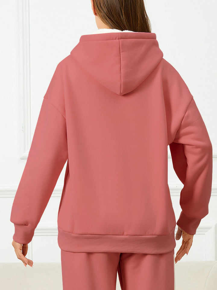 Drune | Hoodie mit Herz-Print - Gefütterter Damen-Sweater für Herbst & Winter