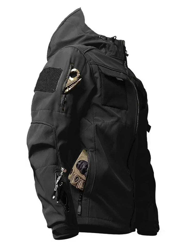 Drune | Kapuzen-Outdoorjacke Wasserdicht Winddicht Isoliert Für Herren - Perfekt für Outdoor-Aktivitäten