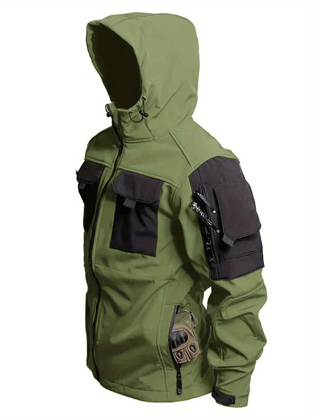 Drune | Kapuzen-Outdoorjacke Wasserdicht Winddicht Isoliert Für Herren - Perfekt für Outdoor-Aktivitäten