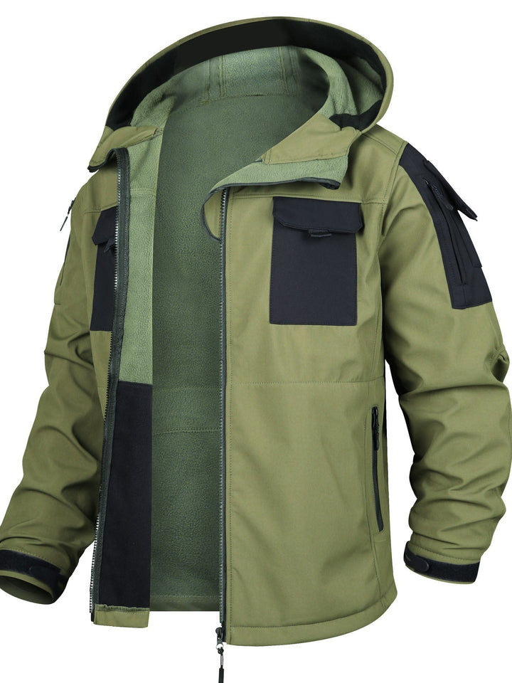 Drune | Kapuzen-Outdoorjacke Mit Cargo-Hosen-Set Wasserdicht Für Herren - Perfekt für Outdoor-Aktivitäten