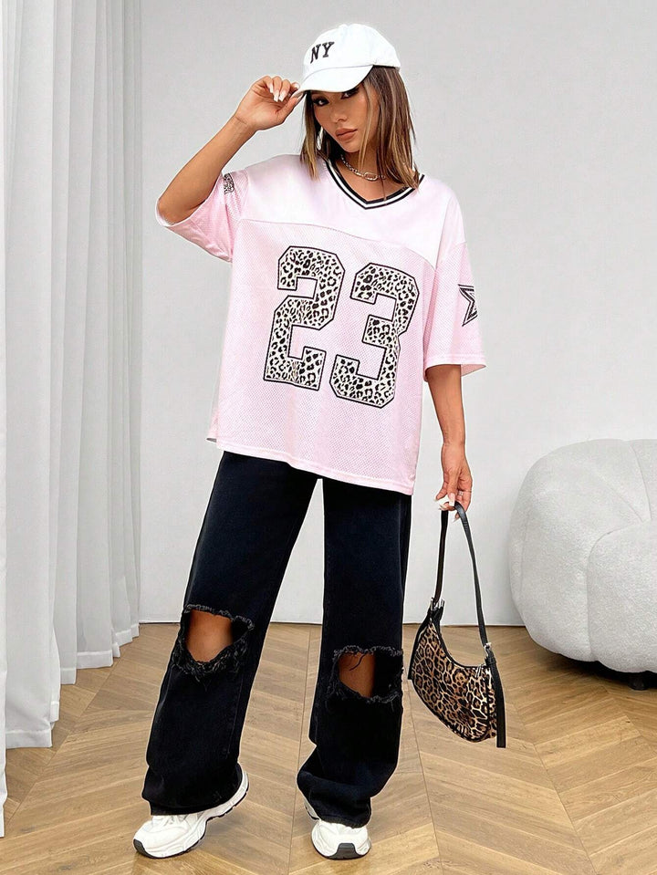 Drune | Jersey Shirt Mit Animal Print Sportlich, Trendy & Streetstyle Ready