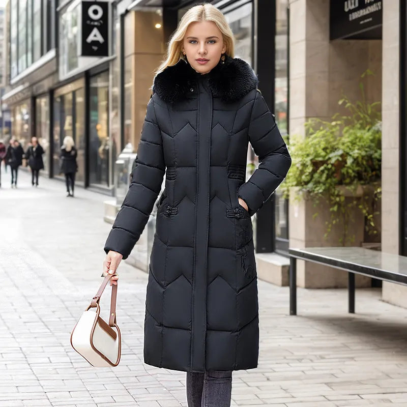 Drune | Lange schlanke Winterjacke