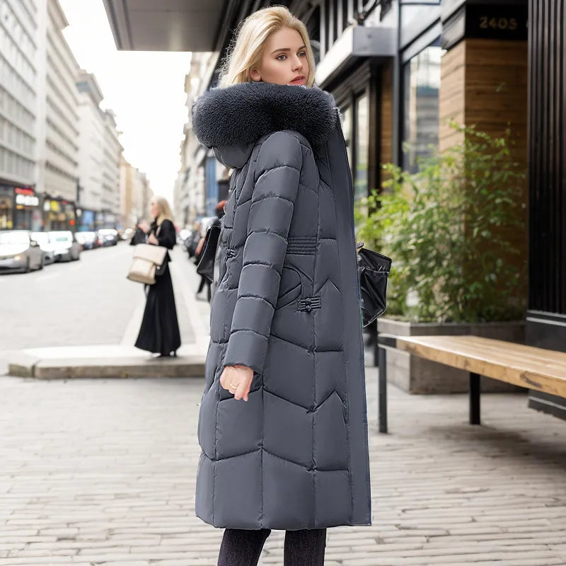 Drune | Lange schlanke Winterjacke