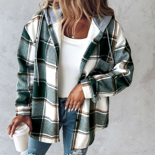 Drune | Flanelljacke - Übergroßer Schnitt - Baumwollmischung - Lässiges Schichtungsessenziell