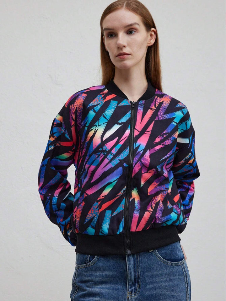 Drune | Herbst Winter Freizeit Druckjacke