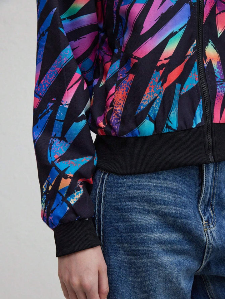 Drune | Herbst Winter Freizeit Druckjacke