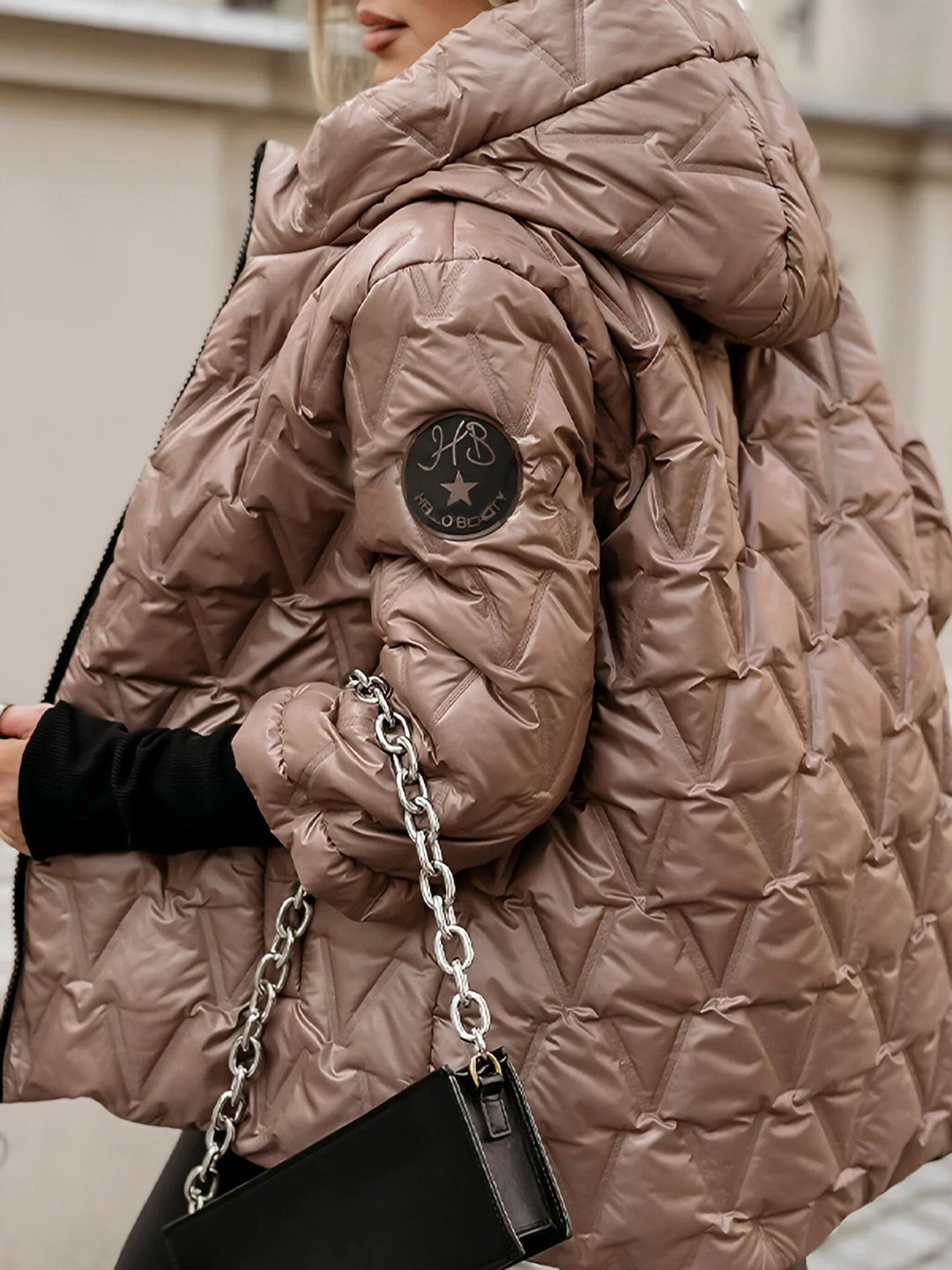 Drune | Cozy patchwork cotton jacket for a layered look in a casual style