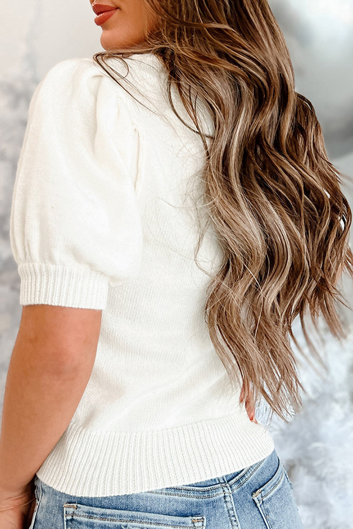 Drune | Lässiger Weihnachtsbaum Pailletten Patchwork Halber Turtleneck Pullover
